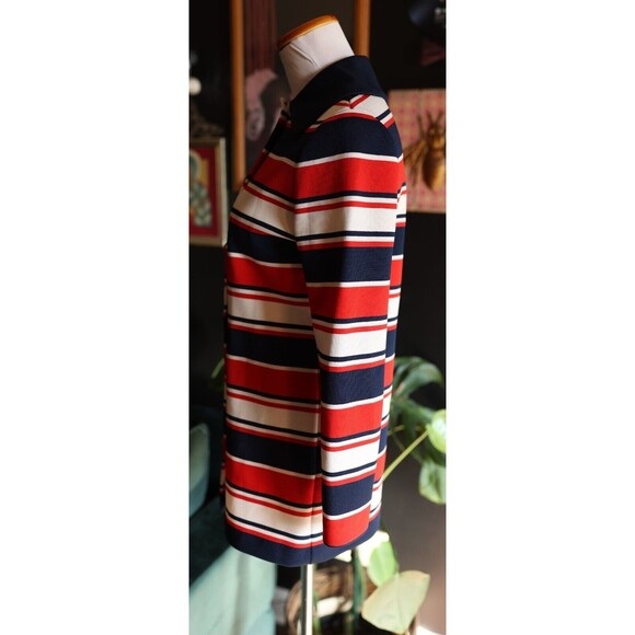 Vintage 60s 70s James Kenrob Nautical Mod Button Down Butterfly Collar Shirt 8 - Picture 12 of 13